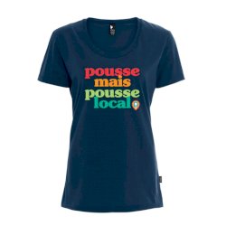 T-shirt femme – Pousse mais pousse local - Impression en couleurs 2XLarge